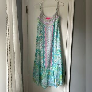 Lilly Pulitzer Winni Midi Dress In Maraca My World